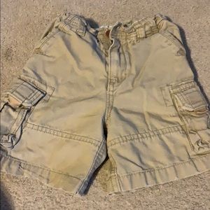 Khaki cargo shorts